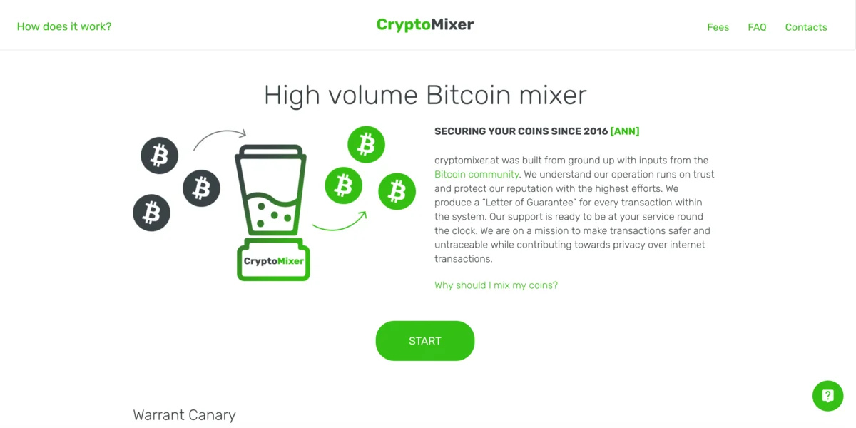 CryptoMixer Bitcoin Mixer