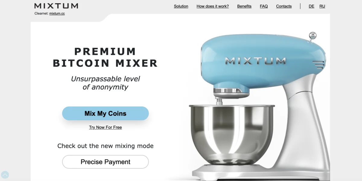 Mixtum Bitcoin Mixer
